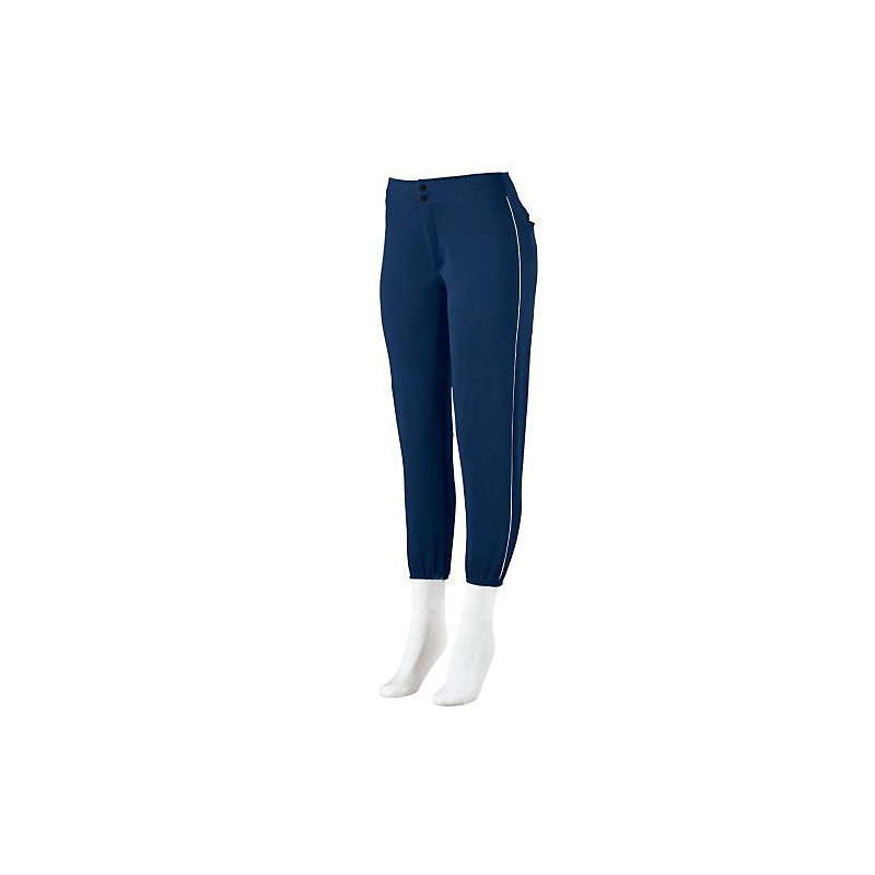 LADIES LOW RISE SOFTBALL PANT WITH PIPING