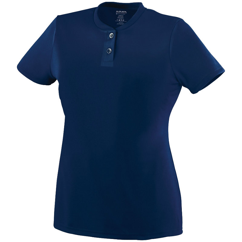 Ladies Wicking Two-Button Jersey