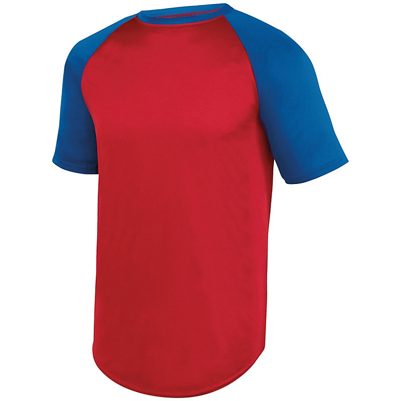 Wicking Short Sleeve Baseball Jersey