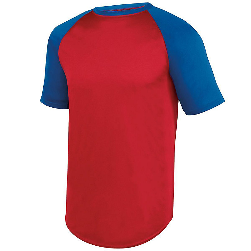 Youth Wicking Short Sleeve Baseball Jersey