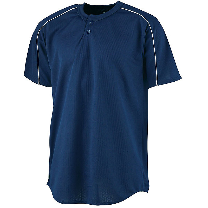 Wicking Two-Button Baseball Jersey